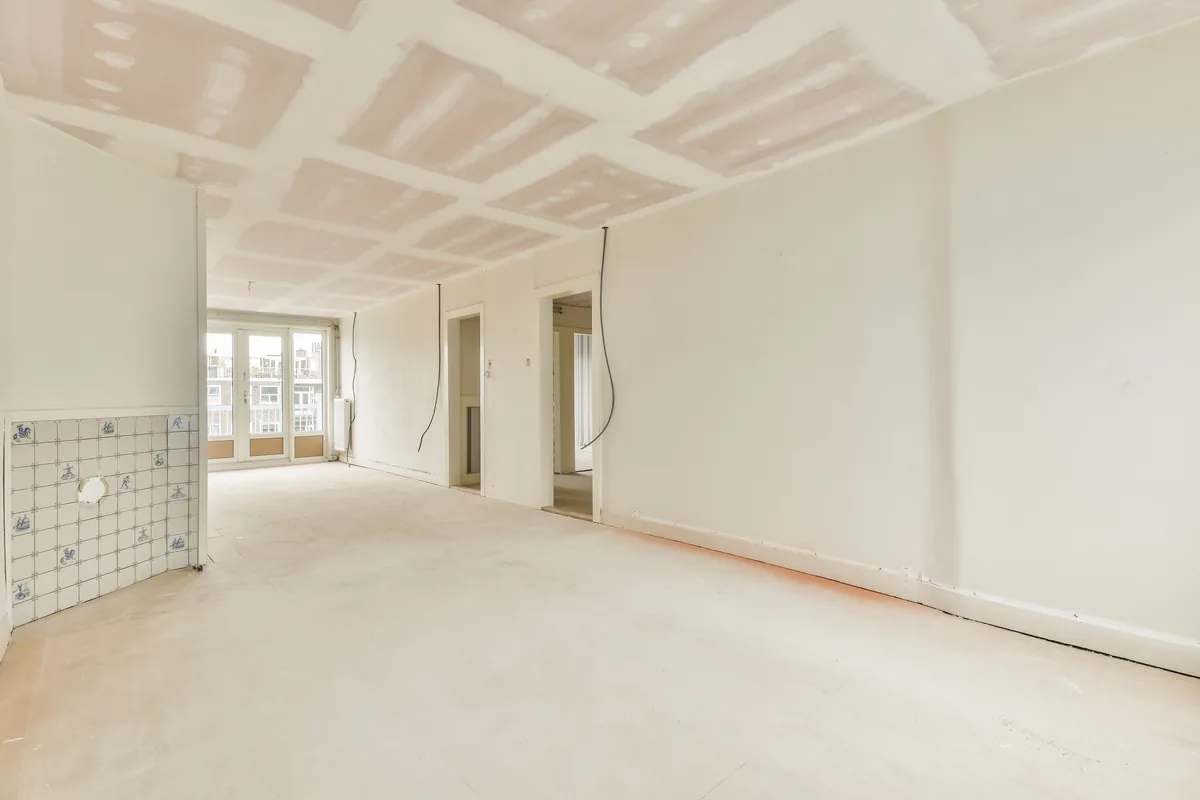 Ceiling installation in progress
